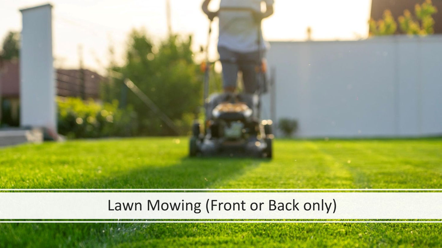 Lawn Mowing (Front or Back Only)